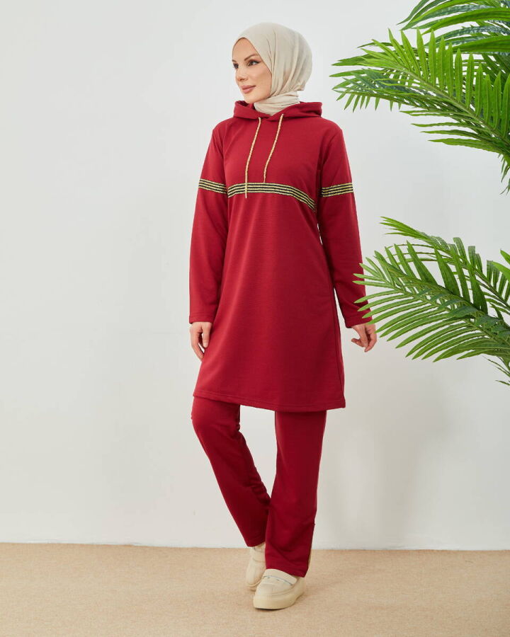Hooded Tracksuit TRN1017 Red - 5